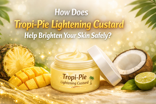 How Does Tropi-Pie Lightening Custard Help Brighten Your Skin Safely?