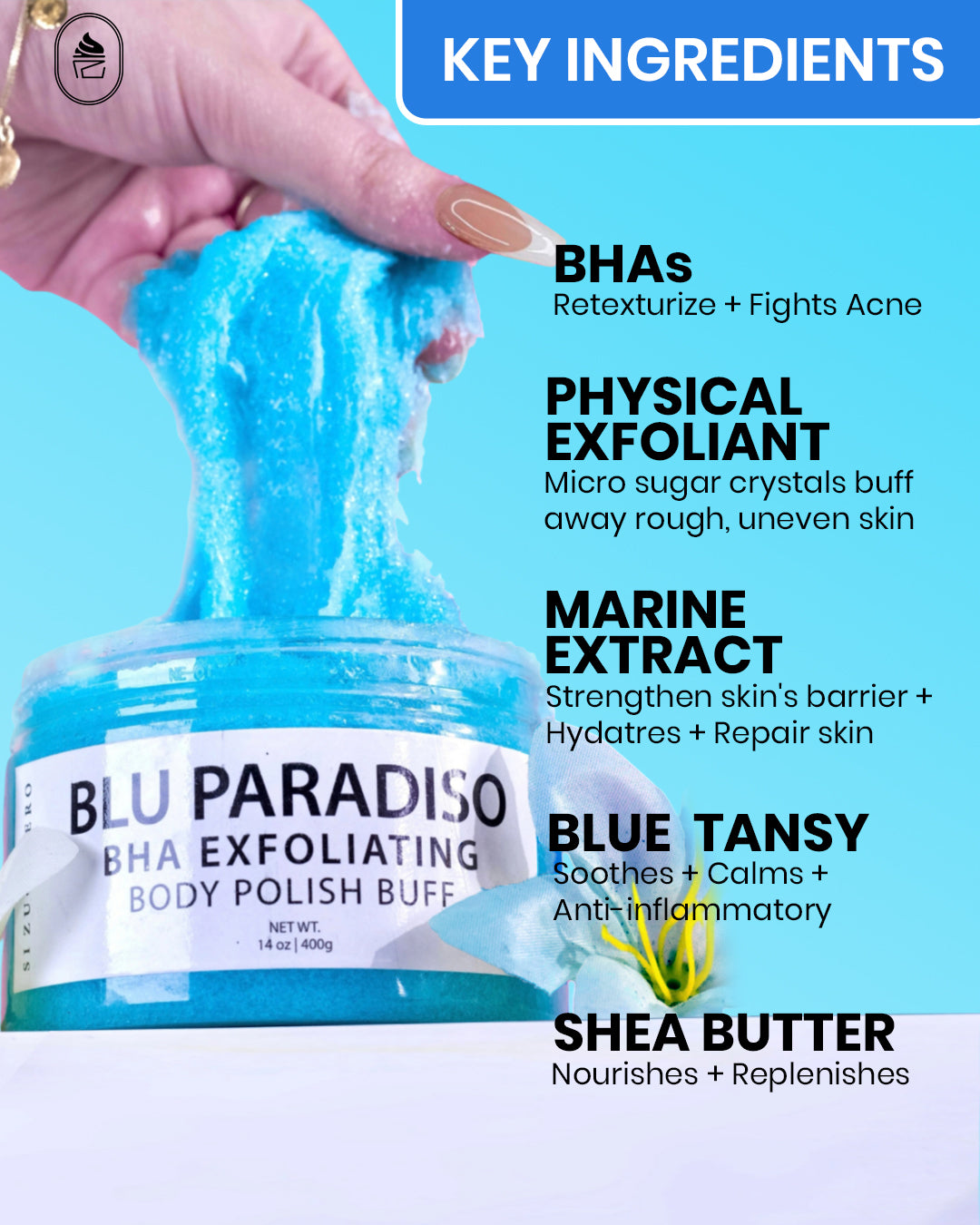 Blu Paradiso BHA Exfoliating Body Polish Buff