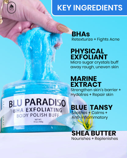 Blu Paradiso BHA Exfoliating Body Polish Buff