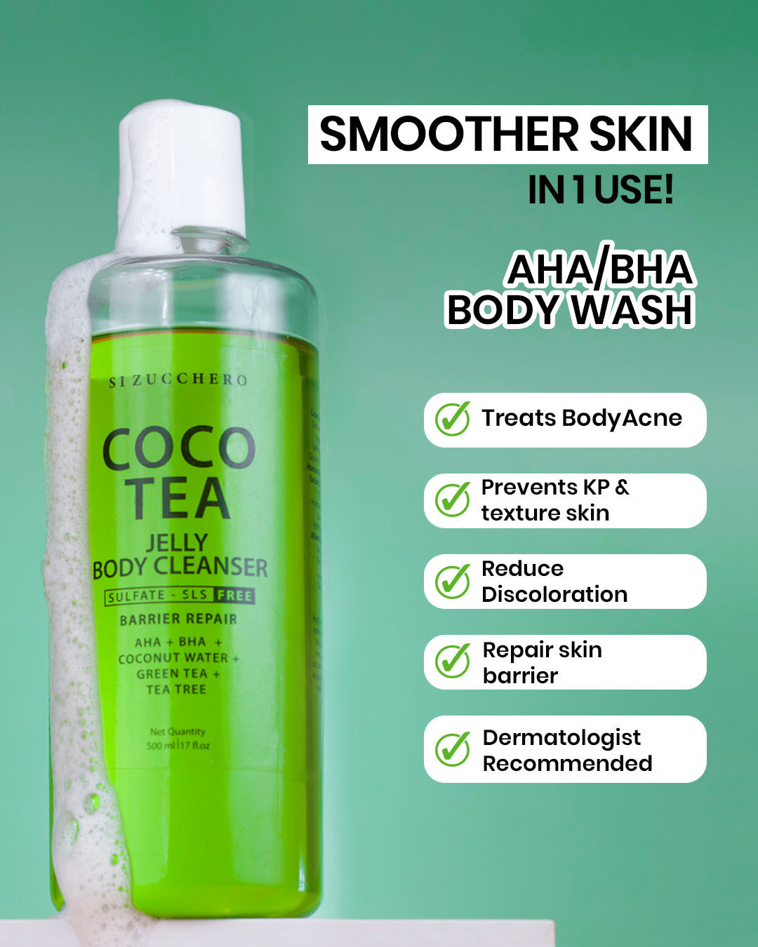 COCO TEA JELLY BODY CLEANSER-AHA & BHA