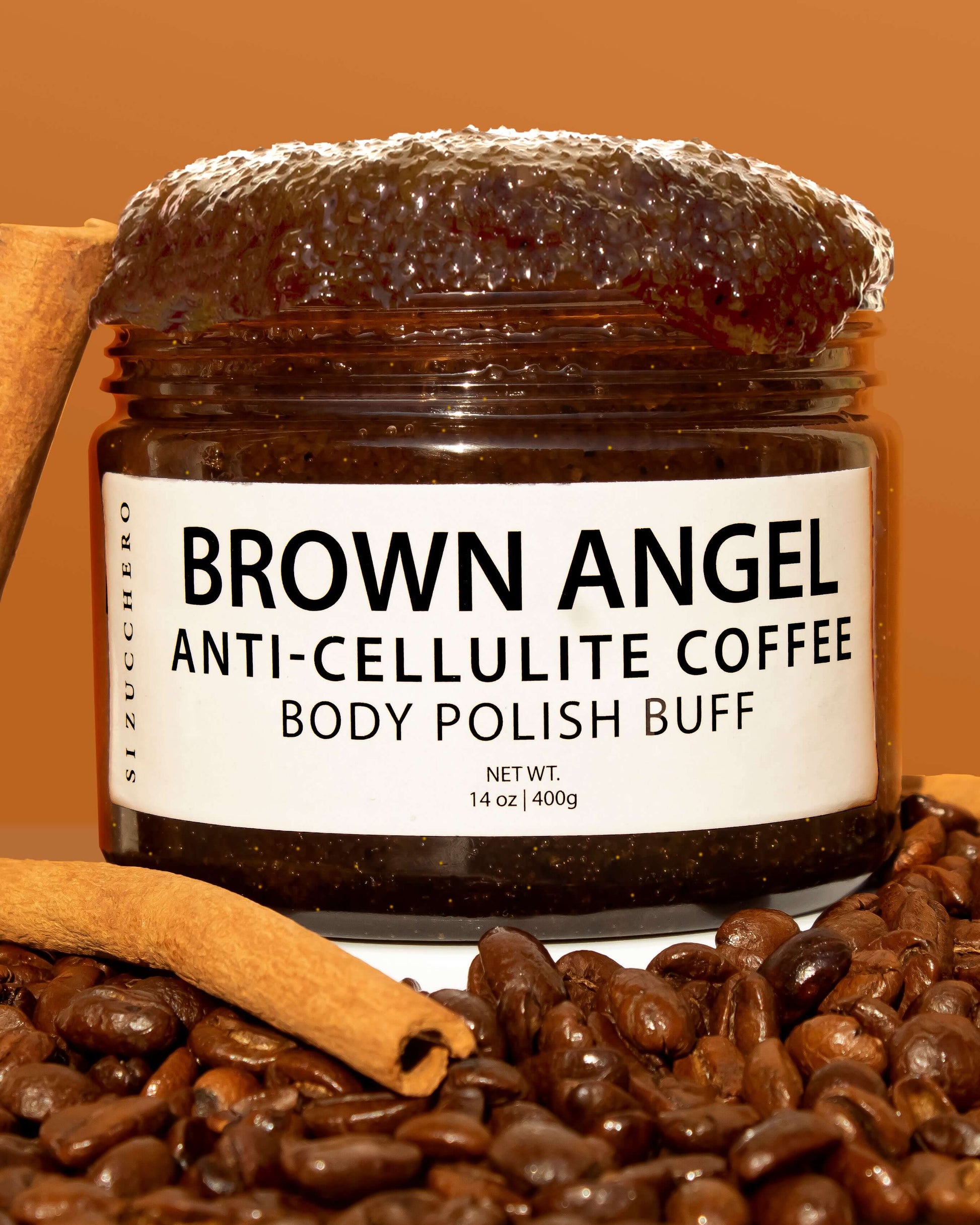 Coffee body polish buff